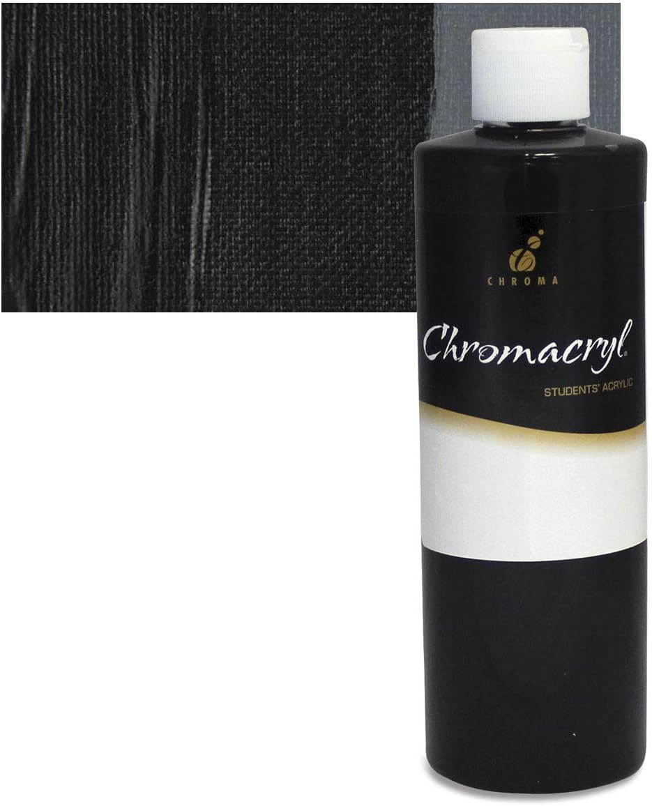 Chromacryl 500ml Acrylic Paint - Black