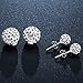 UPmall Luxury Double Sided Crystal Pearl Beads Earrings Ear Studs Tribal Earrings 6-10mm