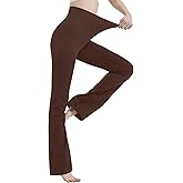 MC&LO Cotton Spandex High Rise Bootcut Flare Yoga Pants Legging(Regular Size/Plus Size) S-4XL
