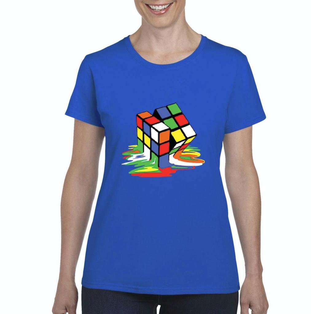 Melting Rubiks Cube Rubik Cube S T Shirt Tee Clothes Kitilan