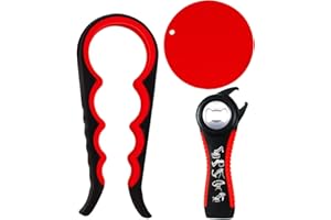 Easy Jar Opener Set, 3 Pack Set Bottle Opener Jar Opener Gripper Set Can Opener Non-Slip Silicone Gripper Multi Kitchen Tools