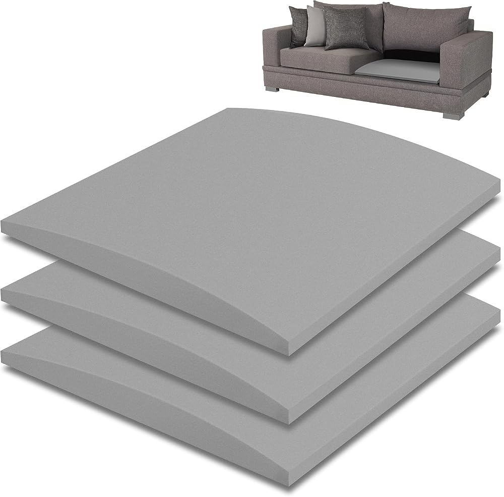 GIONAR 3Pcs 50x50cm Sofa Cushion Support Sag Repair High-Density Foam
