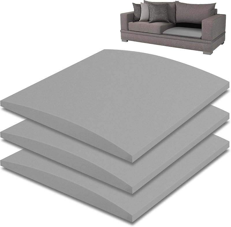GIONAR 3Pcs 50x50cm Sofa Cushion Support Sag Repair High-Density Foam