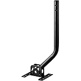 PBD Adjustable Attic/Outdoor Antenna & Weather Station Mounting Pole Universal Mount Brackets - Easy Installation, Solid Structure, Weather Proof (1" Diameter,16.5" Arm Length)