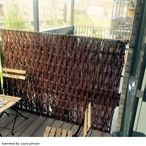 MGP Willow Woven Hurdle Panel 4'W x 6'H Set of 2 Pieces
