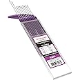 YESWELDER TIG Weld Tungsten Electrode .040"x 7" 10-pk, NonRadioactive Comparable to E3 Purple