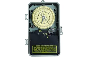 Intermatic T8845PV SPST 125-Volt Mechanical Cycle and Irrigation Timer Switch - Flexible Watering Control - Rain Sensor Enabled