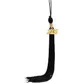 GradClassical Graduation Tassel with 2026 Year Charm 9" Black