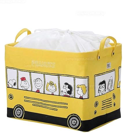 Amazon ピリエ スクエア ショート Pilier Square Short ピーナッツ スヌーピー スクールバス ジャングルジム インテリア雑貨 ランドリー収納 通販