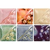 Mayco Stoneware Glazes 6-Pint Kit #4 (SWUAK4), 6 Assorted Colors | Layerable Mid-High Fire Cone 5/6-10 (SW) Glazes for Bisque