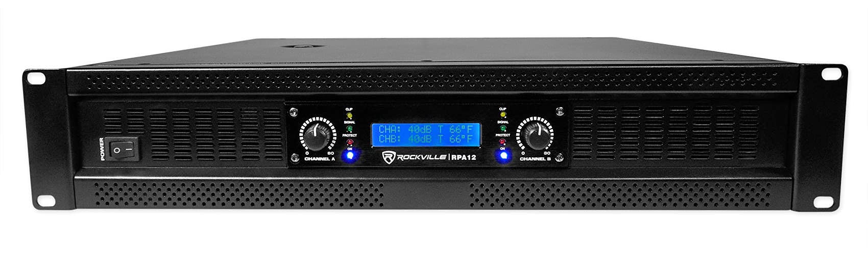 Rockville RPA12 5000W Peak/1400W RMS 2 Channel
