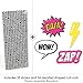 BAM! Girl Superhero Paper Straw Decor - Baby Shower or Birthday Party Striped Decorative Straws - Set of 24