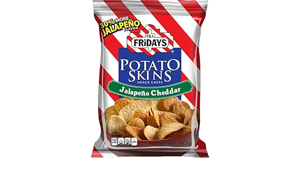 Amazon Com Tgi Fridays Jalapeno Cheddar Potato Skin 3 Oz Bag 6 Per Case By T G I Fridays