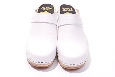 white swedish clogs