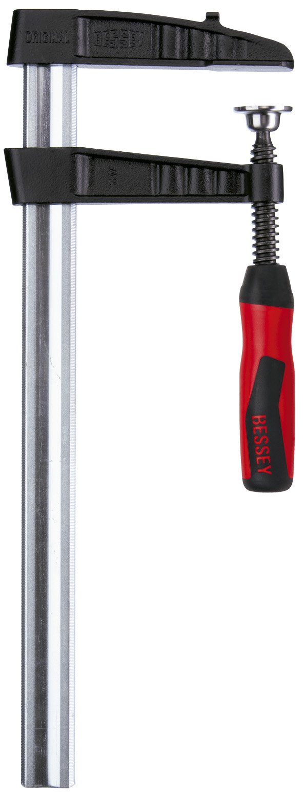 Bessey TGK150-2K Malleable Cast Iron Screw Clamps-TGK150-2K Opening 1500 / Throat Depth 120 / Rail (mm): 35 x 11, Black — image 1