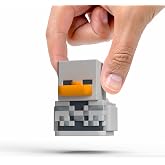 TUBBZ: Minecraft - Skeleton Mini Rubber Duck Collectible Toy 2" | Officially Licensed Minecraft Merchandise &ndash; Vinyl Figure with Bathtub Display, Gaming Character, Novelty Gift &amp; Jeep Ducking