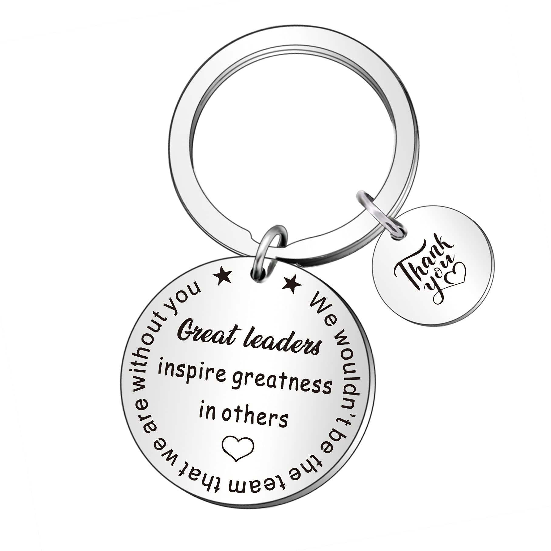WTOPP Leaders Boss Appreciation Keyring - Christmas, Men, Women, Office, Birthday, Thank You, Leaving, Retirement Gifts