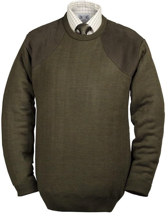 Quiltknit Lansdown Mens Heavyweight Crew Neck Country Jumper With