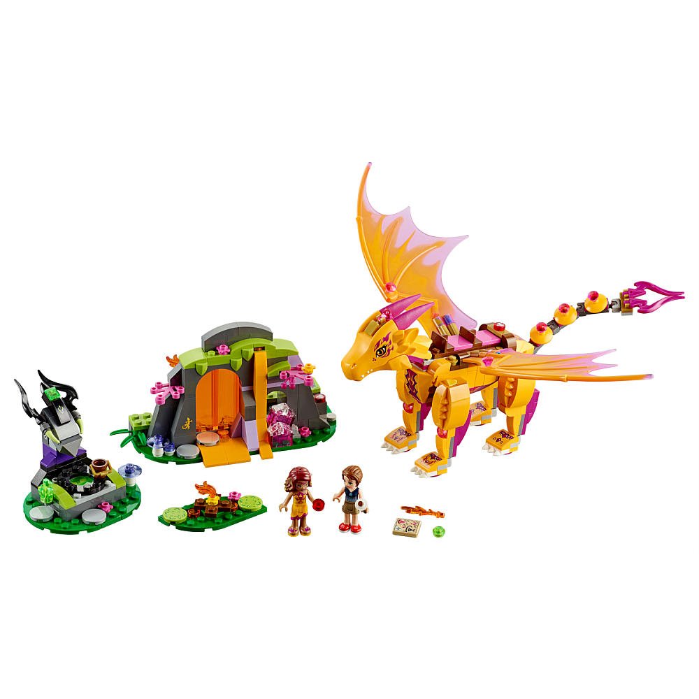 Elves Fire Dragon's Lava Cave Play Set (41175)
