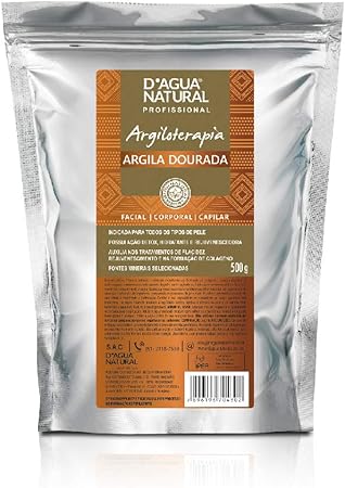 Argila Dourada, D'agua Natural, 500 g