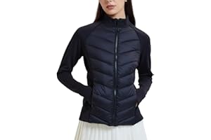 AFZ Lightweight Puffer Jacket Women Packable 800 FP Quilted Fall Winter Duck Down Jackets for Hiking Running