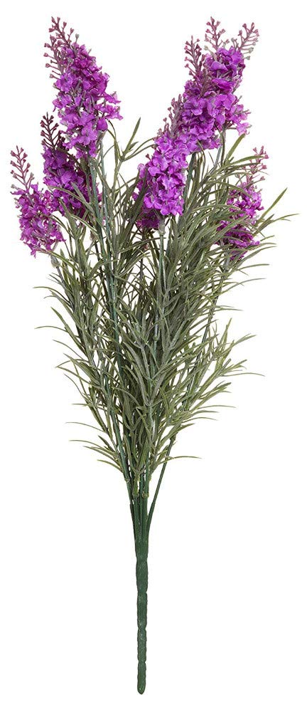 Marjon Flowers Artificial Lilac Rosemary Bush Decorative Faux
