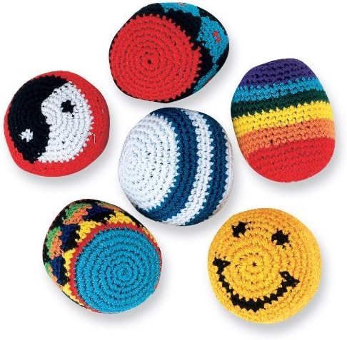 EFEXs 2 Dozen Woven Kick Balls (Pack of 24) Foot Bags/Kick Balls/Hacky Sacks