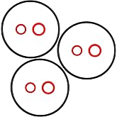 3PCS Black Carburetor Float Bowl Gasket Replacement Kit | Float Bowl Ring Replacement Washers for Engines GX120 GX160 GX200 GXV120 GXV140 GXV160