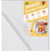 BOUBONI 100 Pieces Butcher Paper for Sublimation 15 x 15 inch Disposable No Wax Butcher Paper Sheets Precut Square Meat for W