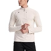 SENBWL Mens Quarter Zip Pullover Lightweight Moisture Wicking Quick Dry Hiking Workout Running Golf Shirts for Men