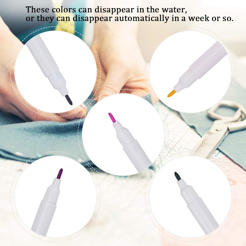 Haofy Water Erasable Fabric Marking Pens, WaterSoluble Pen Non