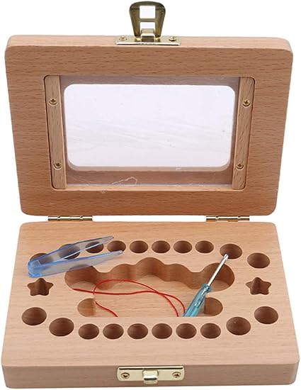 Caja para Dientes 2 En 1 Foto Caja De Dientes De Leche Madera ...
