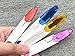 VNDEFUL 4PCS Portable Plastic Easy Grip Handle Sewing Snip Thread Tailors Cutter Scissors Hand Tool with Safety Cover for Travel and Carry, 4 Colors 4 Pack