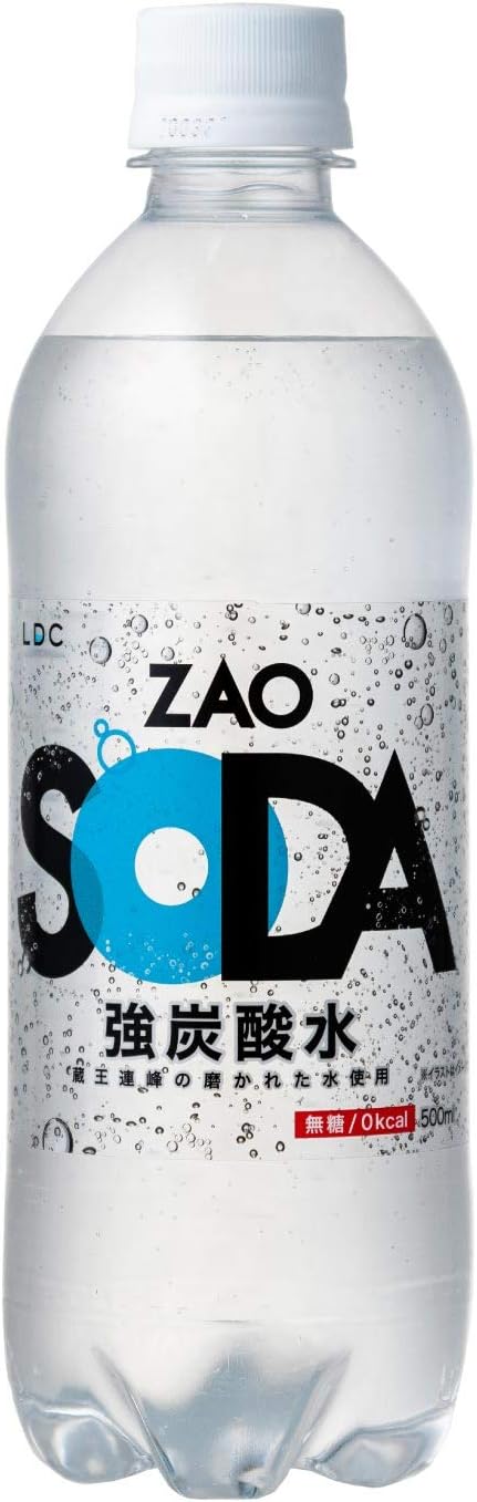 ZAO SODA 強炭酸水 500ml×24本 (プレーン)