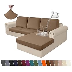 Arfntevss L Shape Couch Cushion Covers Waterproof