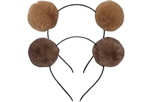 CARTSYOU Pom Pom Headband Head Hoop Animal Style Cute fluffy Hairband for Girls Boys Costume