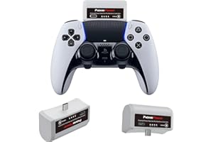 Pickle Power 3500mAh PS5 Controller External Battery Pack for PS5 Dualsense/Edge Controller with USB-C Charging Cable, 2 Pack