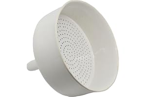 Buchner Funnel, 25cm - Porcelain - Straight Sides, Perforated Plate - Eisco Labs