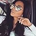 WearMe Pro - Elegant Street Fashion Metal Frame Women Mirror Cat Eye Sunglasses