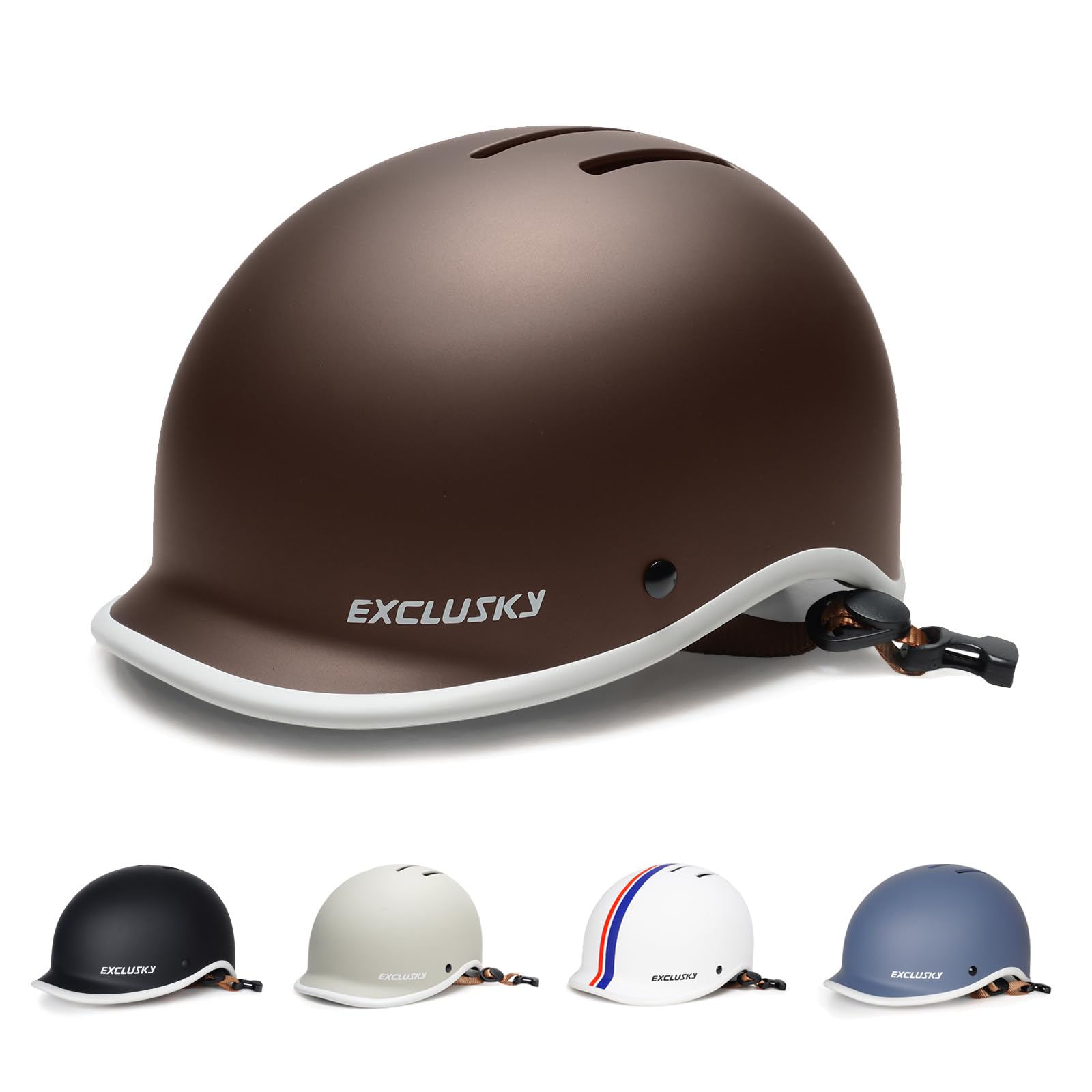 Ckorison Bike Helmet for Adult Men and Women, Bicycle Helmet for Commuting Road Biking Skating with Adjustable Dial Size 56-61cm