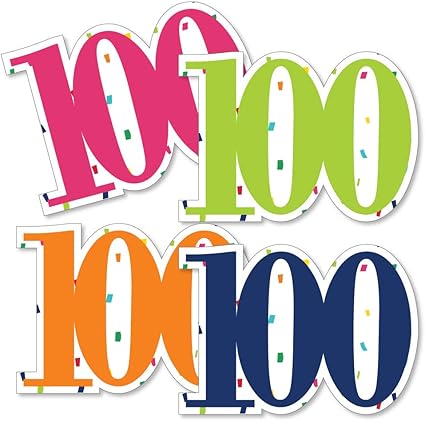 Amazon Com 100th Birthday Cheerful Happy Birthday One Hundred Shaped Decorations Diy Colorful One Hundredth Birthday Party Essentials Set Of Toys Games Amazon Com 100th Birthday Cheerful Happy Birthday One Hundred Shaped Decorations Diy Colorful One Hundredth Birthday Party Essentials Set Of Toys Games