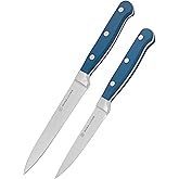 DURA LIVING 2-Piece Premium Kitchen Knife Set - Ultra-Sharp 5" Utility Knife & 3.5" Paring Knife, High Carbon Stainless Steel, Forged for Precision, Multipurpose Cooking Knives with Ergonomic Handles