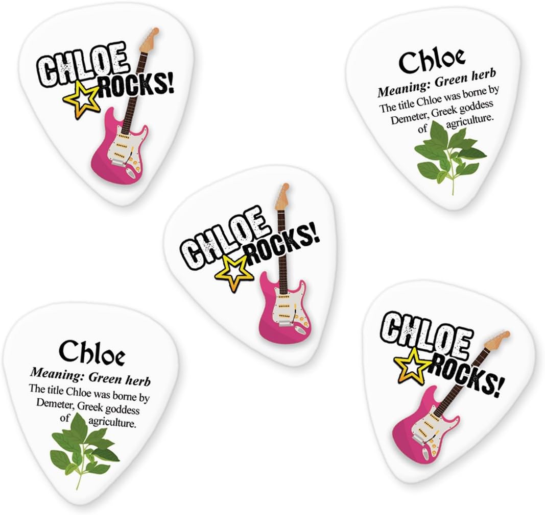 Chloe 5 X Nome Significato Plettri Amazon It Strumenti Musicali E Dj