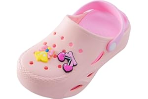 Qi propitious Kids Clogs Boys Girls Garden Clogs Clogs for Kids Slip On Slide Sandals Beach Pool Water Shoes (Toddler/Little Kids)