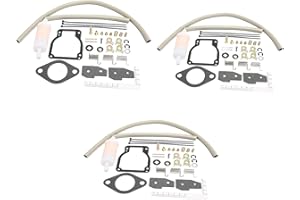 iFJF 18-7750-1 Carburetor Rebuild Kit Replacement for Mercury Mariner Outboard Motor Replaces 1395-8236354（Pack of 3）