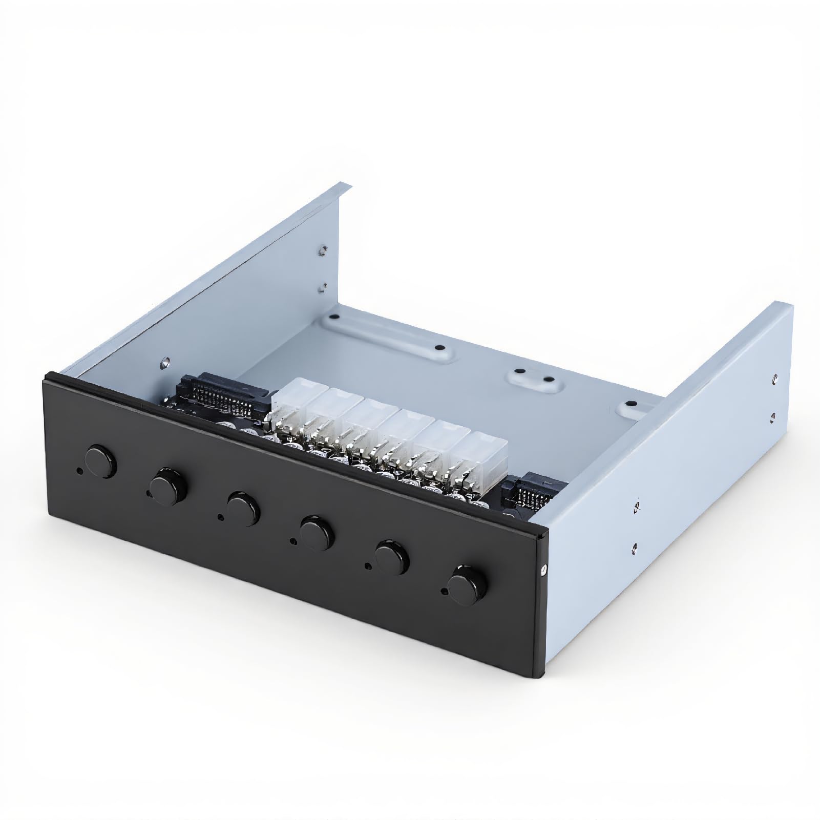 Richer-R HDD Power Switch,HDD Power Control Switch With 6 Self-locking Switches,2.5-inch Hard Drive Selector SATA Drive Switcher For Desktop PC Computer