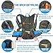 NORTHERN BROTHERS Lightweight Hydration Backpack Bladder Pack Daypack with 3 Liter/100 oz Reservoirs Water Bladder Bag (Orange Backpack + 3L Bladder)