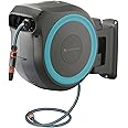 Gardena Wall Mounted Retractable Hose Reel, 100 Feet, Standard, Turquoise