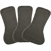 3 Pcs Oversized Diaper Inserts for Adult Cloth Diapers, Washable Reusable Diaper Inserts, 4 Layers Microfiber, 400ML Water Absorption, 22.4" L x 7.8" W