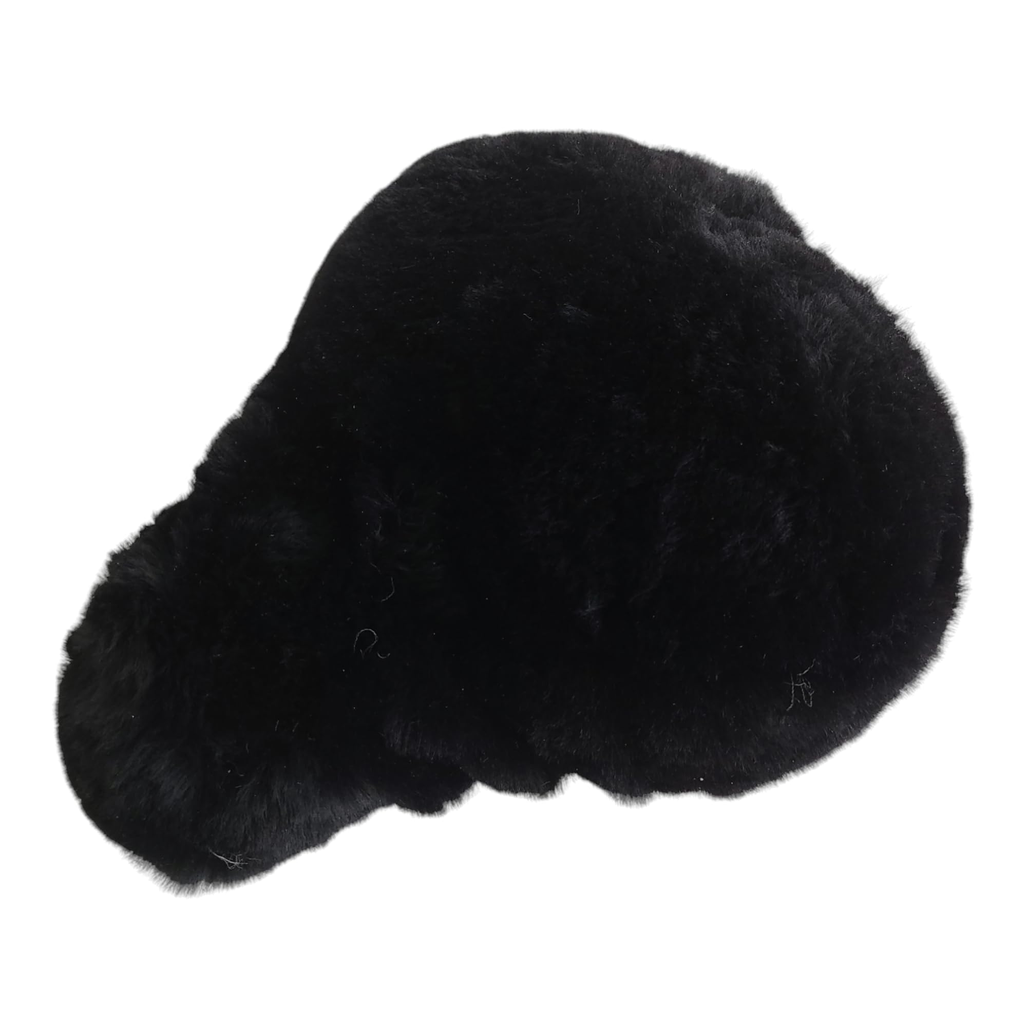 Naturasan Merino Sheepskin Bicycle Saddle Cover, Black, 27 x 24.5 cm (Size S)